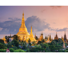 Yangon Myanmar View Aluminum Water Bottle