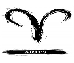 Aries Astrology Sign Aluminum Water Bottle