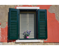 Old Italian Stone House Aluminum Water Bottle