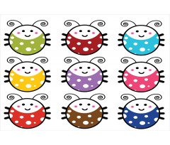 Smiling Ladybugs Set Aluminum Water Bottle