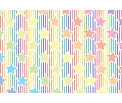 Star Rainbow Stripes Aluminum Water Bottle