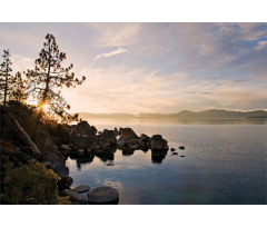 Lake Tahoe at Sunset Aluminum Water Bottle