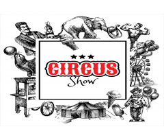 Circus Show Magician Aluminum Water Bottle
