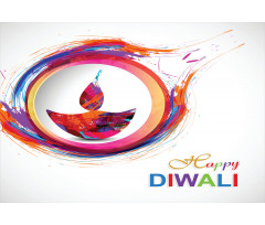 Diwali Candle Aluminum Water Bottle