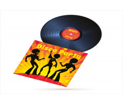 Record Cover Disco Party Aluminum Water Bottle