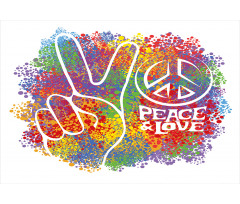 Peace Love Pacifism Aluminum Water Bottle