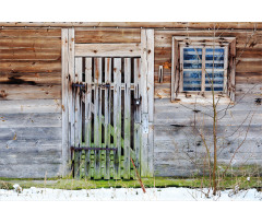 Old Farmhouse Aluminum Water Bottle