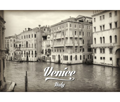 Old Venice Vintage Photo Aluminum Water Bottle