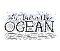 Breathe in the Ocean Aluminum Water Bottle