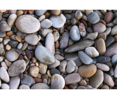 Pebbles by the Sea Beach Aluminum Water Bottle