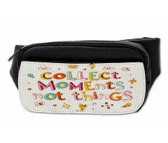 Colorful Doodle Lettering Bumbag