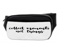 Monochrome Words Simplistic Bumbag