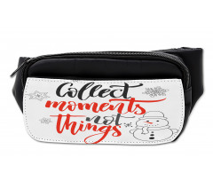 Winter Thematic Lettering Bumbag