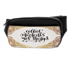 Ornamental Print Cursive Font Bumbag