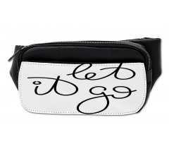 Simple Cursive Typography Bumbag