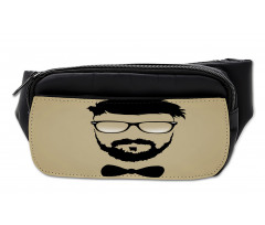 Hipster Boy Silhouette Bumbag