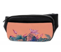 Exotic Monstera Floral Art Bumbag