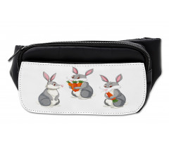 Funny Rabbit Cartoon Bumbag