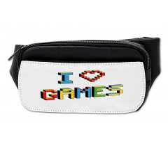 Love Video Games Pixel Art Bumbag