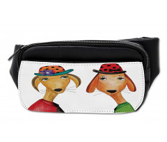 Doodle Style Funny Drawings Bumbag