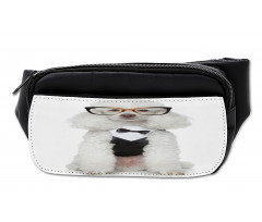 Groomed Doggie in Tuxedo Bumbag