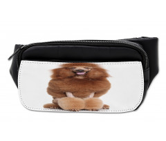 Funny Dog Sitting Tongue Bumbag