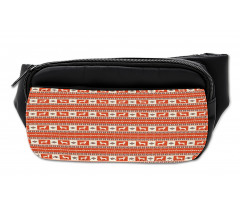 Llama and Folk Motif Pattern Bumbag