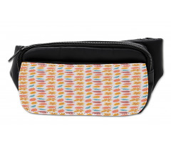 Cartoon Autumn Leaves Pattern Bumbag