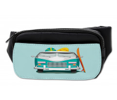 Retro Van Colorful Surfboard Bumbag