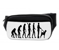 Ape to Man with Dog Pet Bumbag