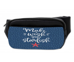 Nautical Text with Starfish Bumbag