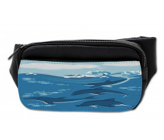 Dolphins and Fish Cartoon Bumbag