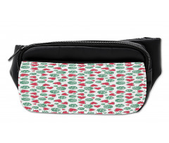 Watermelon Fruit Heart Slices Bumbag