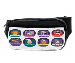 Pattern Sleeping Animal Bumbag