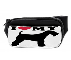 I Love My Terrier Dog Love Bumbag