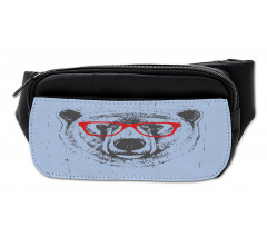 Whimsical Grunge Polar Bear Bumbag