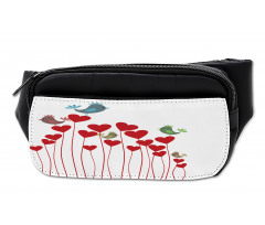 Spring Hearts Birds Bumbag