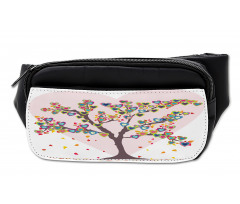 Tree with Leaves Floral Bumbag