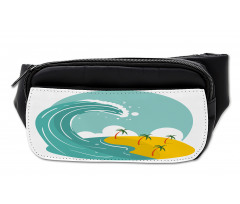 Big Wave and Palms Bumbag