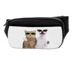 Cat and Dog in Sunglasses Bumbag