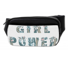 Girl Power Floral Art Bumbag