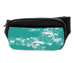 Dolphins and Flowers Bumbag