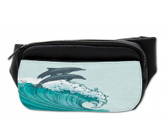 Sea Waves Sketch Art Bumbag