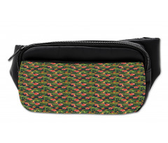 Banana Leaves Strawberry Bumbag