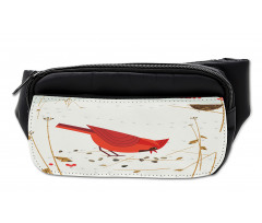 Red Cardinal in Autumn Bumbag