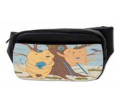 Couple Bears Tree Bumbag