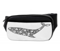 Zentangle Whale Bumbag