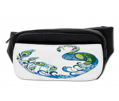 Colorful Peacock Tropic Bumbag