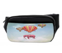 Pink Elephant in Sky Bumbag