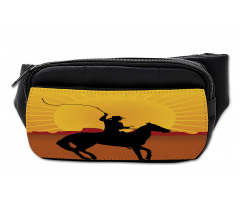 Cowboy on Horse Shade Bumbag